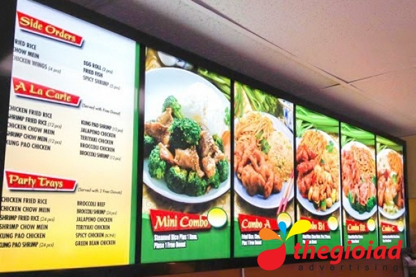 Bảng Hiệu Hộp Đèn Menu